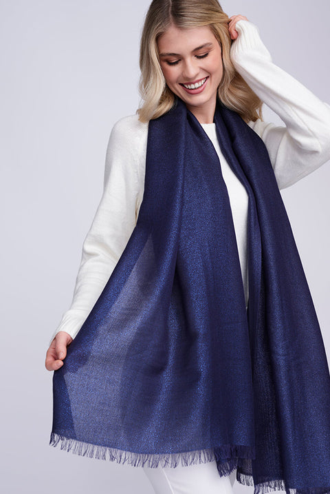 Hallie Scarf - Navy by Pia Rossini