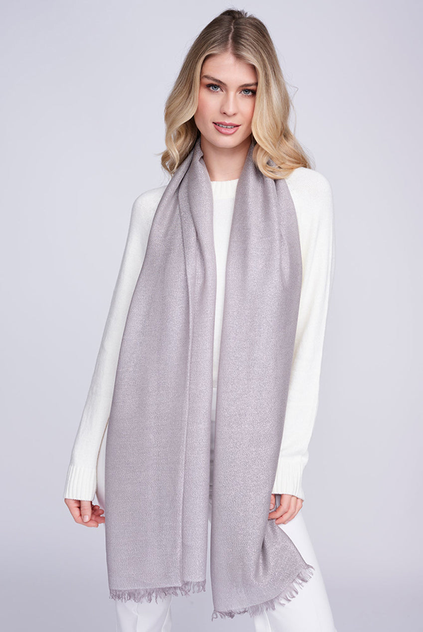 Hallie Scarf - Silver HAL001-MET002
