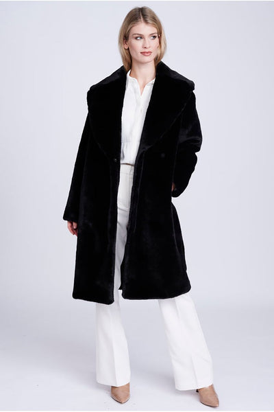 Black - Hepburn Coat - Black by Pia Rossini