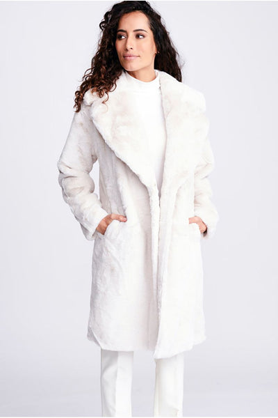 White - Hepburn Coat - Pearl by Pia Rossini