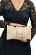 Pearl Bow Clutch Bag by Double Second