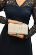 Pearl And Rhinestone Embellished Clutch Bag by Double Second