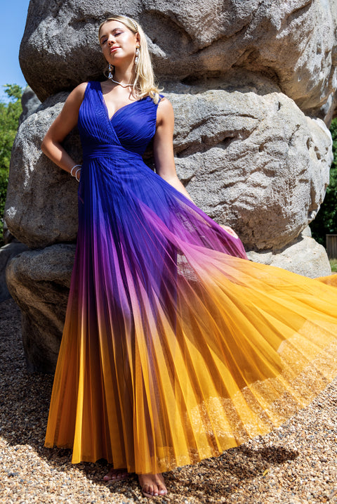 Ombre evening gown on sale