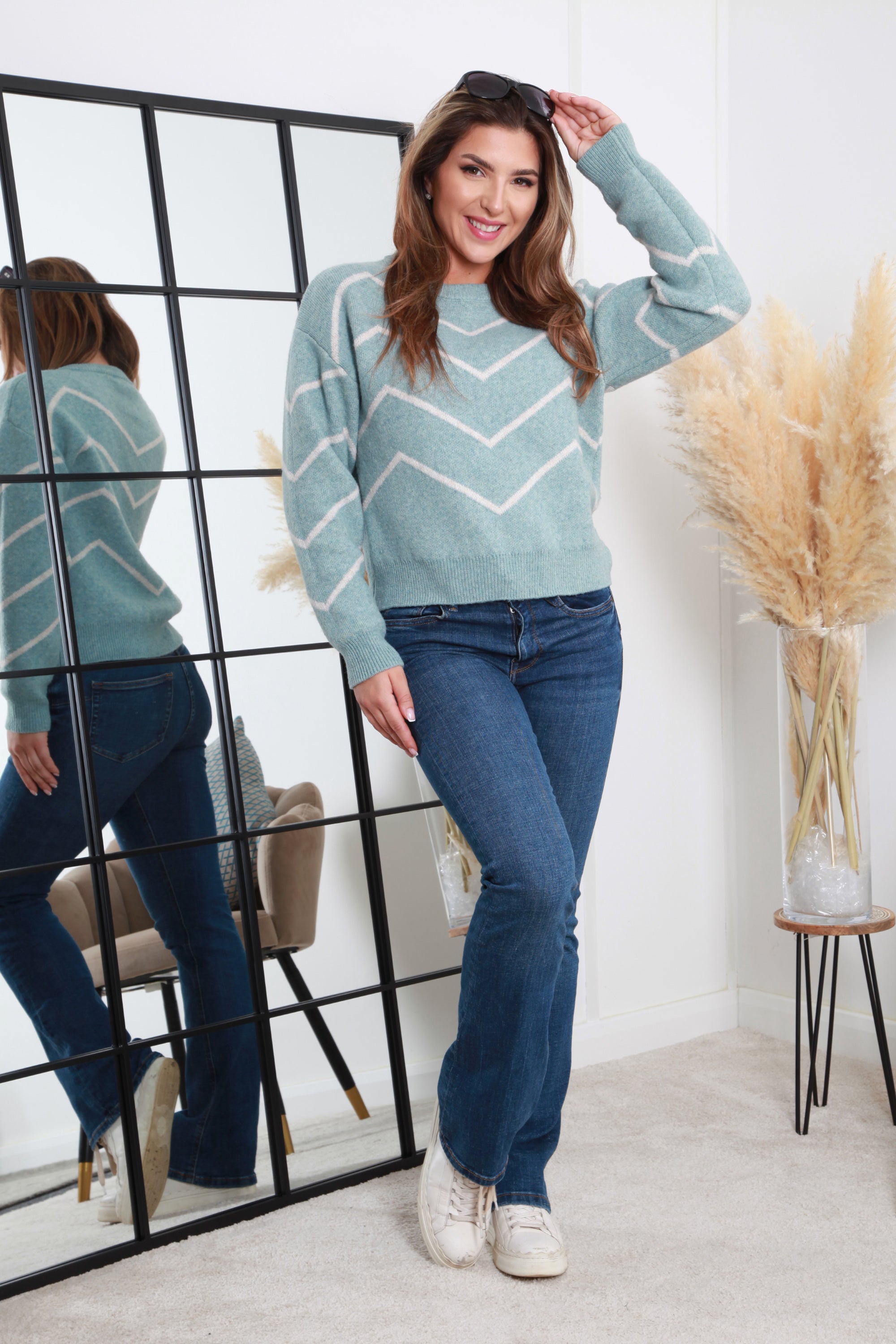 Jacquard Pattern Knit Jumper KN0000530