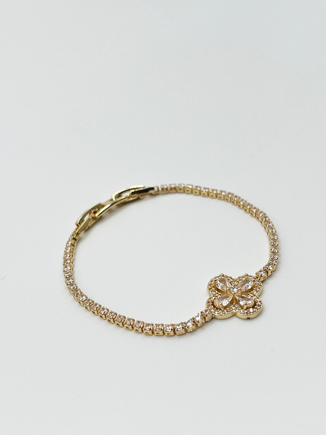 Clover Diamante Bracelet In Gold - Gift Boxed JE411924