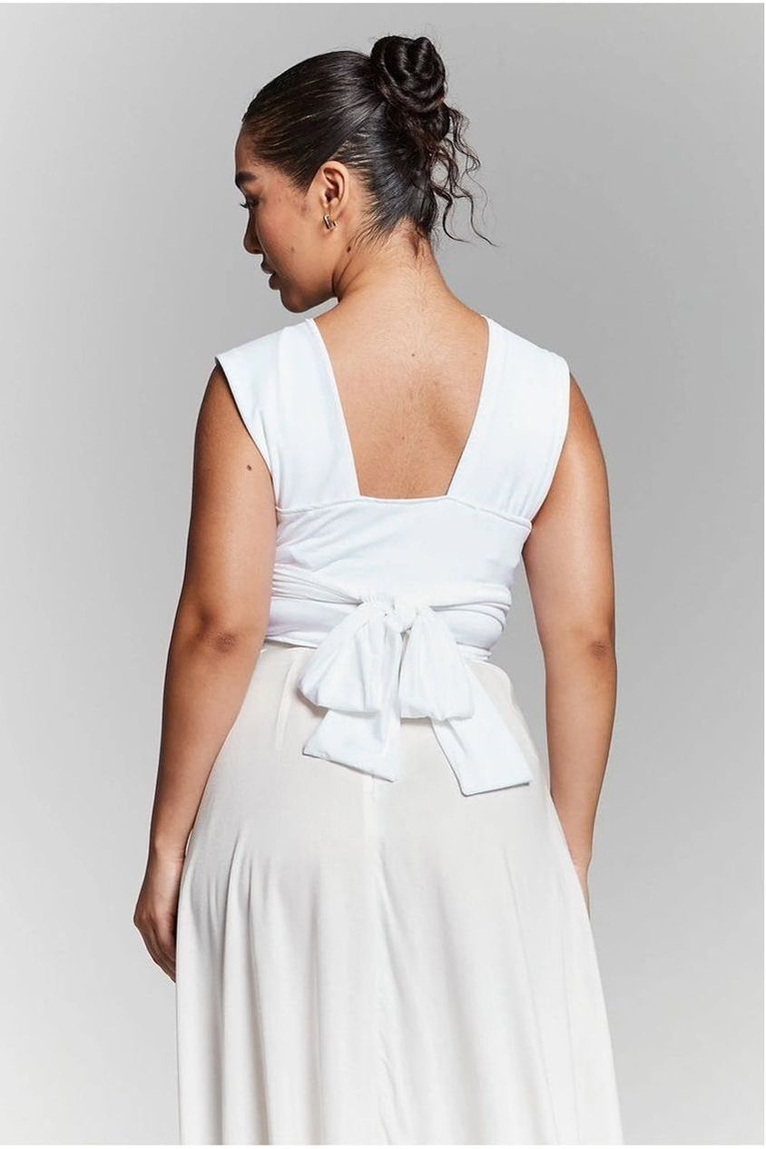 Isla Ivory Multiway Tie Top INF20221