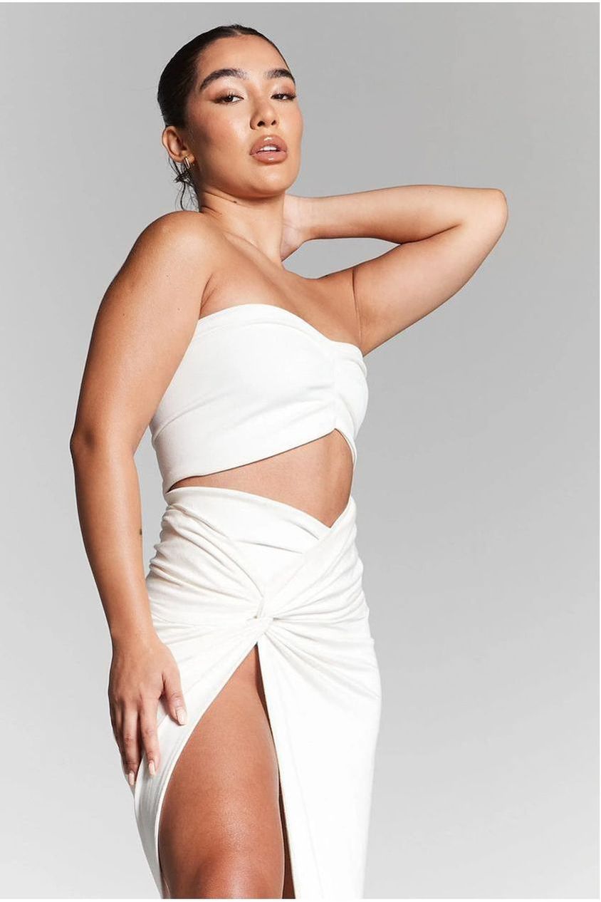 Lara Ivory Multiway Top And Knot Skirt Co Ord INF20229