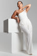 Ivory Pleated Wide Leg Trouser by InFlair
