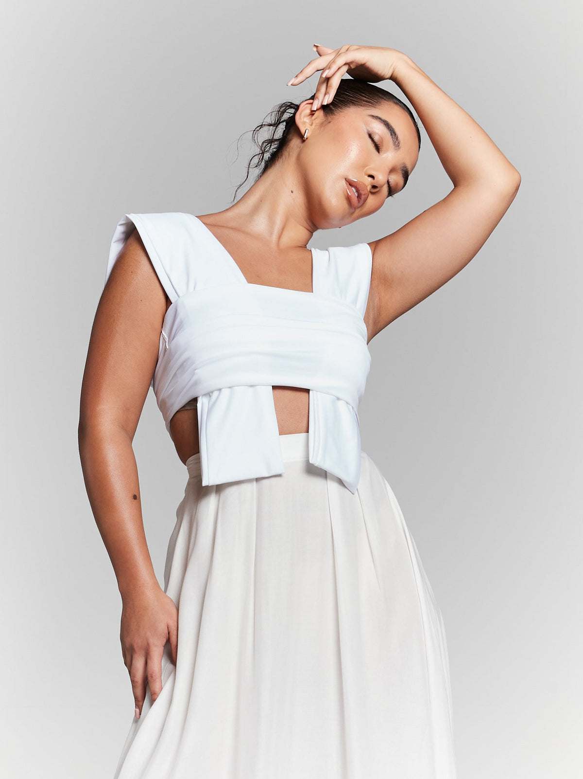 Isla Ivory Multiway Tie Top INF20221