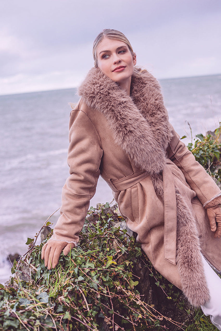 Isabella Coat - Taupe ISA010-NAT005