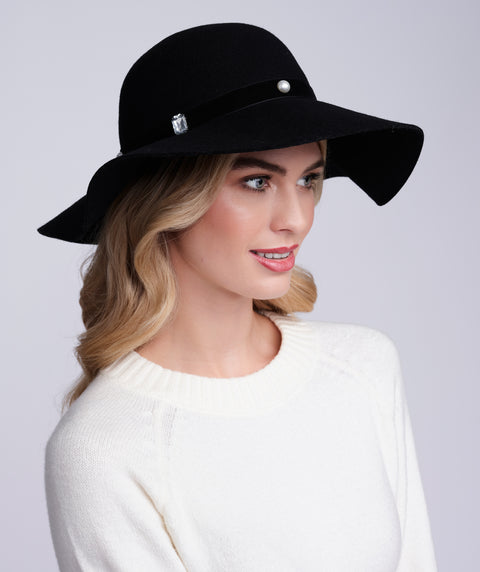 Ivanka Hat - Black by Pia Rossini