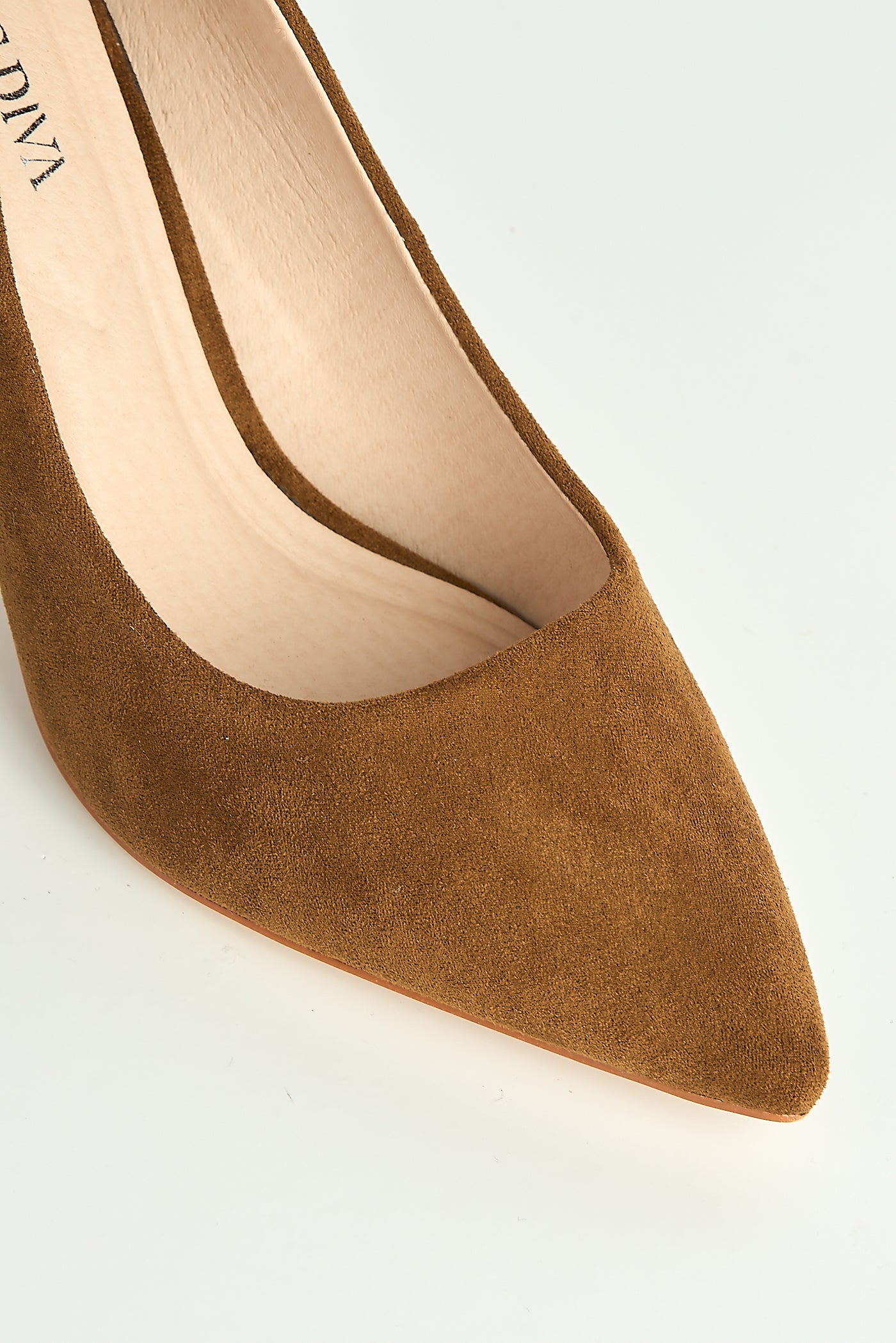 Ingrid Pointed Toe Court Heels In Tan Suede 1626-10-TANSU