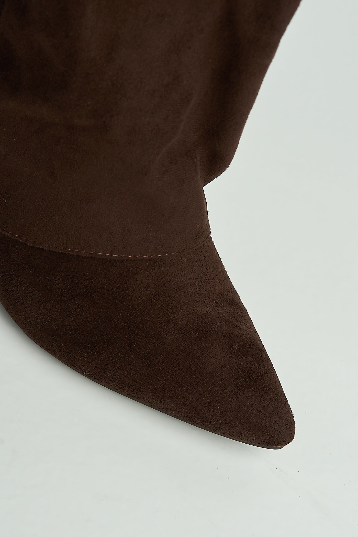 Ayla Block Heel Pointy Toe Gold Trim Buckle Collar Covered Calfboots In Chocolate BAILEYS14-CHOC