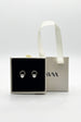 Pearl Stud Earring On Diamante Circular Wreath - Gift Boxed by SVNX