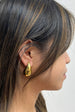 Chunky Waterdrop Earrings In Gold by SVNX