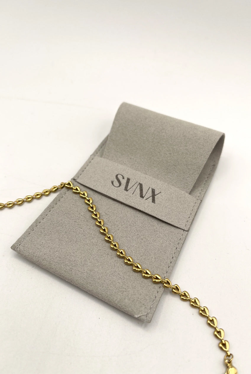 Heart Link Bracelet In Gold JE401624
