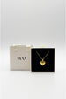 Heart Pendant Necklace In Gold - Gift Boxed by SVNX