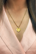 Heart Shape Pendant Necklace In Gold - Gift Boxed by SVNX