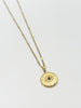 Black Evil Eye Pendant Necklace by SVNX