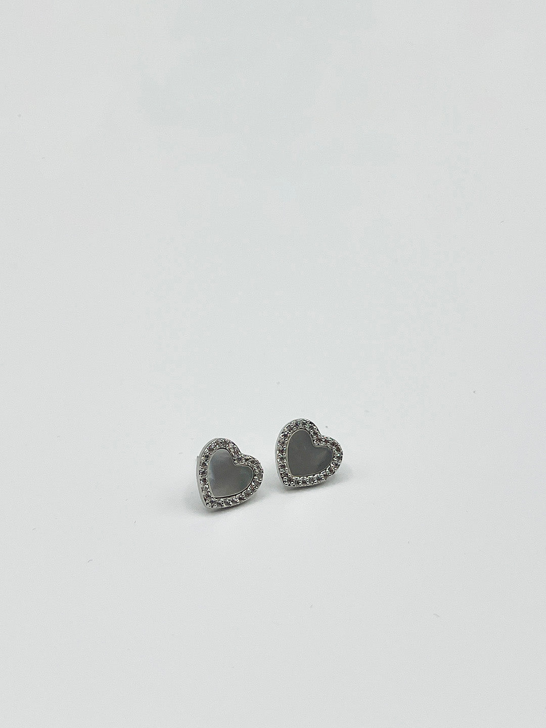 Moonstone Heart Necklace & Earrings Set In Silver - Gift Boxed JE411121