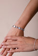 Heart Diamante Bracelet In Silver With Gift Box by SVNX
