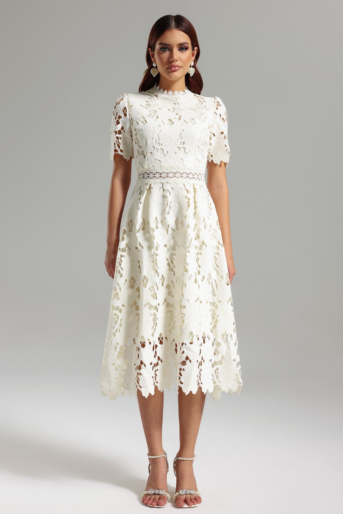 Jaca Lace Midi Dress C240300605