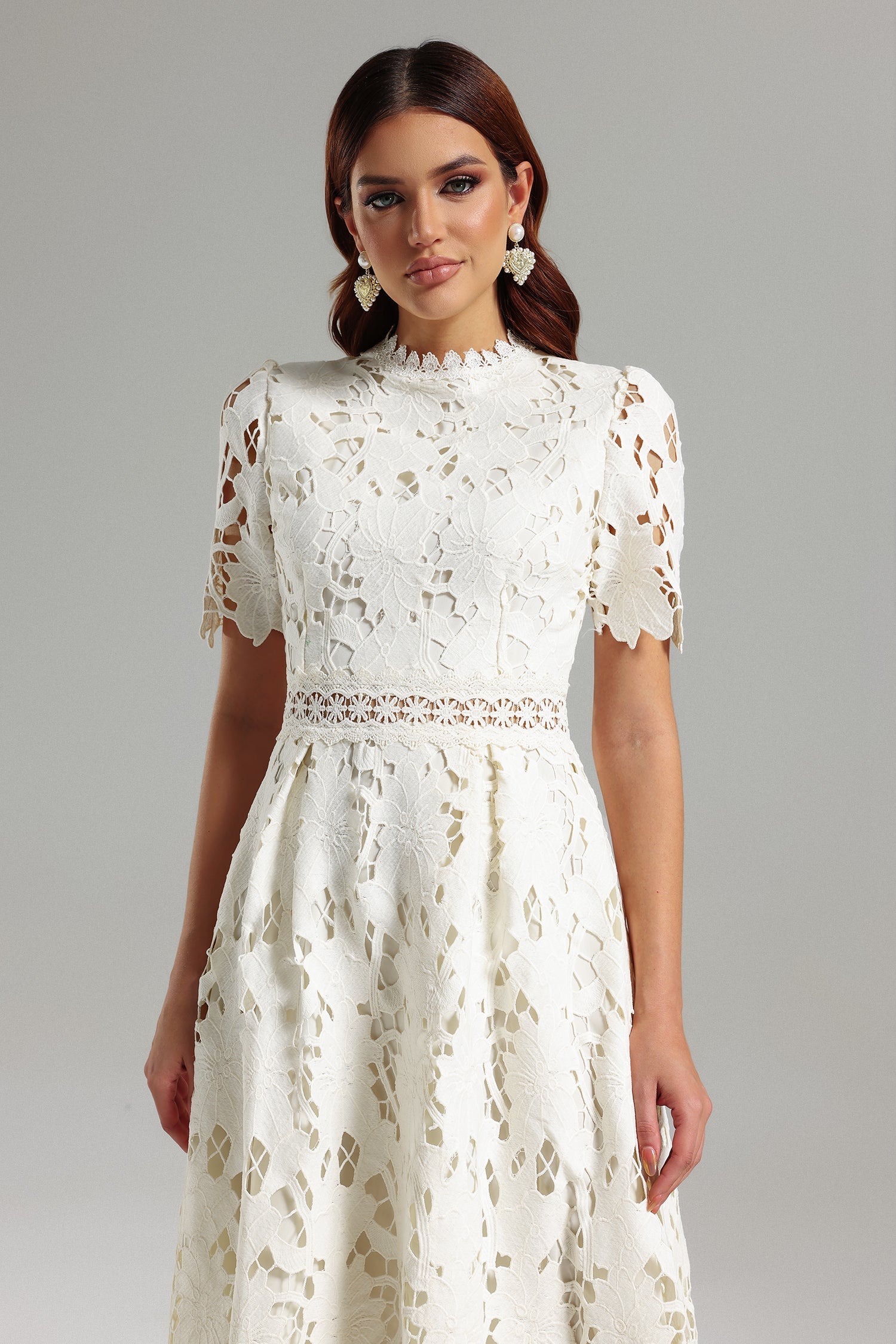 Jaca Lace Midi Dress C240300605