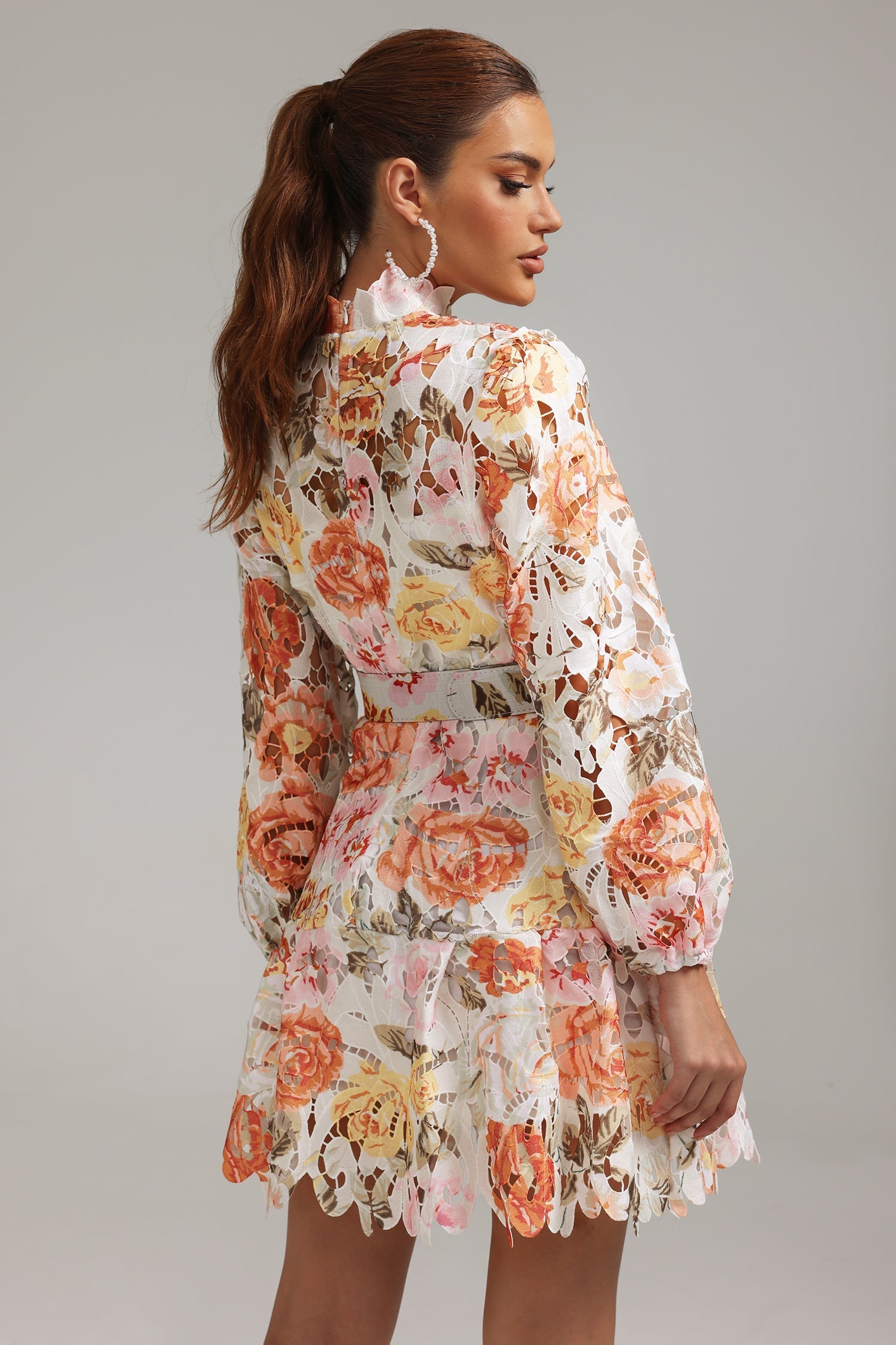 Jenny Printed Cutout Mini Dress C231200442