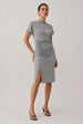 Kayden Grey Jersey TShirt Dress by Honor Gold