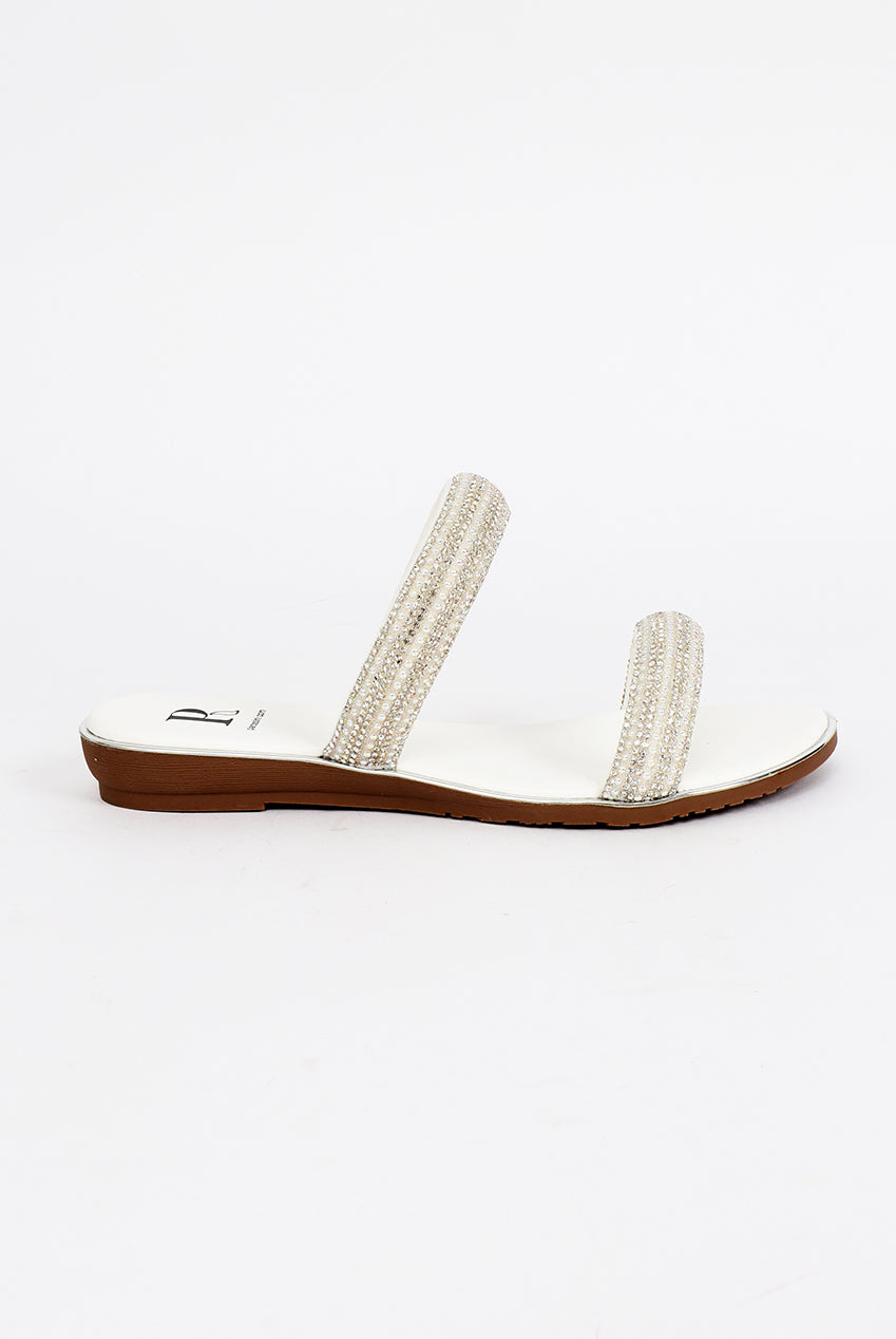 Kalippo Sandal - White KAL1108-MET002