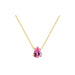 Teardrop Pendant Necklace In Pink by Last True Angel