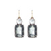 Twin Gem Earring In Slate & Clear by Last True Angel