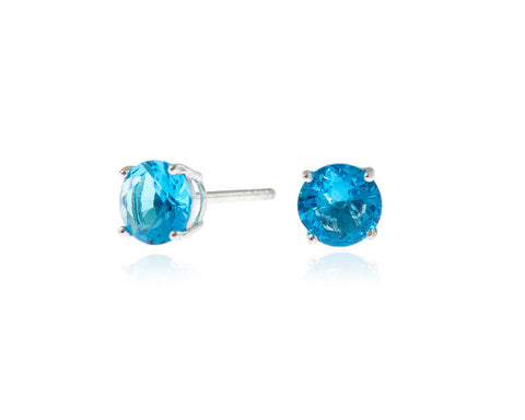 Lana 6mm Sapphire Earrings by Cachet London