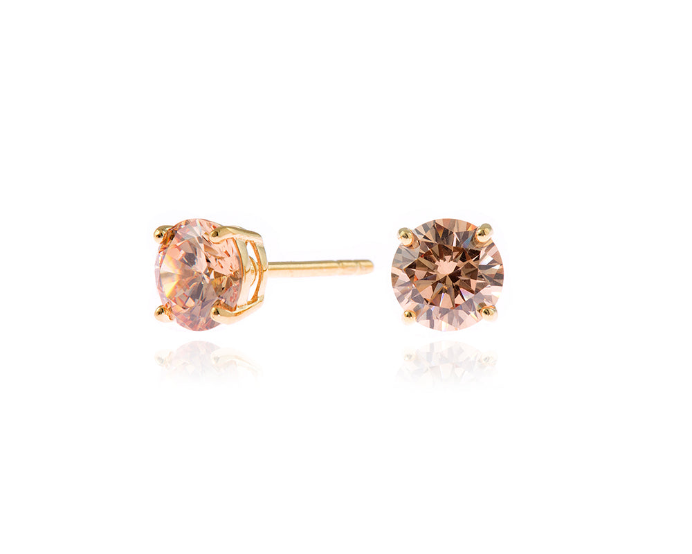 Lana 6mm Champagne Earrings 480422G022