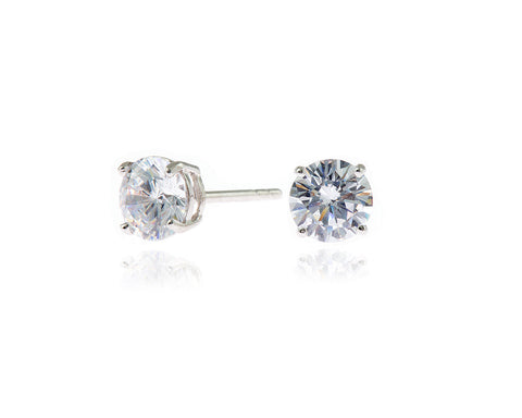Lana 6mm Silver Earrings by Cachet London