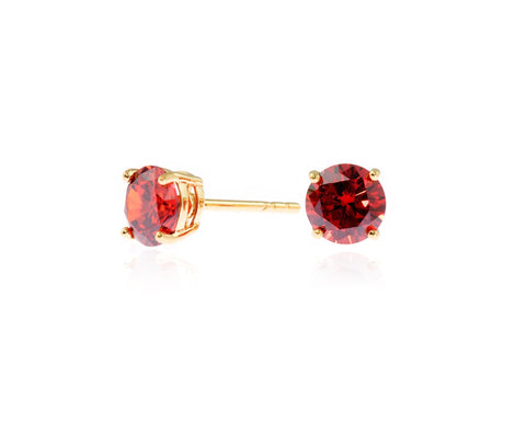 Lana 6mm Ruby Earrings by Cachet London