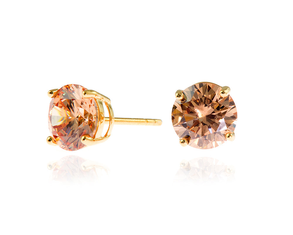 Lana 8mm Champagne Earrings 480391G022