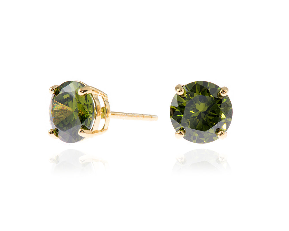 Lana 8mm Olivine Earrings 480391G034