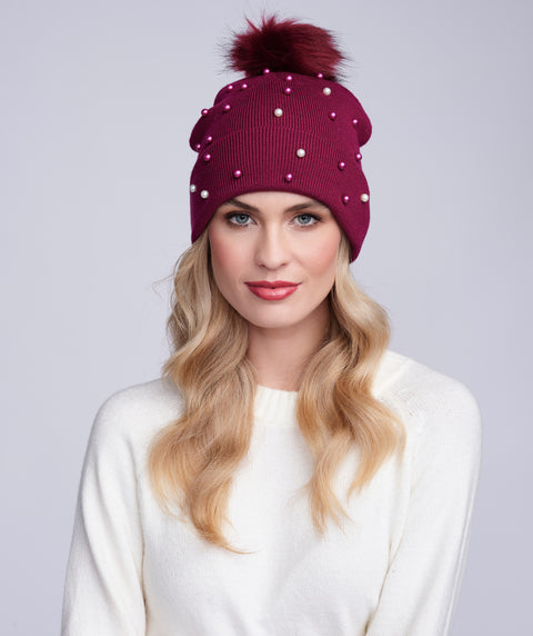 Lovato Hat - Burgundy by Pia Rossini
