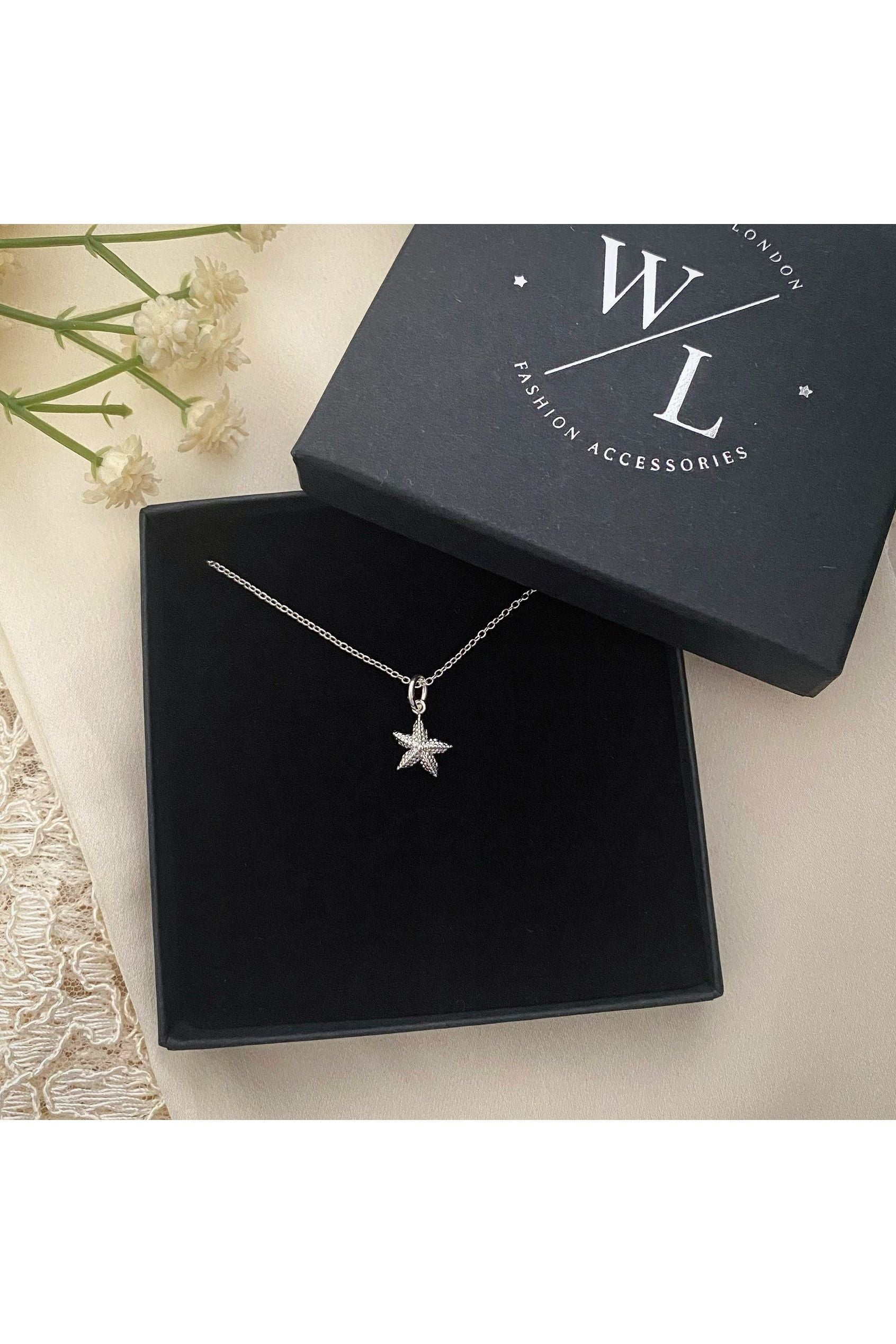 Luminara Silver Starfish Necklace LUMINARA04