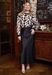 Maxi Slip Skirt In Black by Angeleye