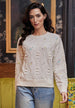 Floral Embroidered Jumper In White by Angeleye