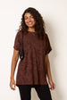Floral Embossed  Print Top by Blue Vanilla