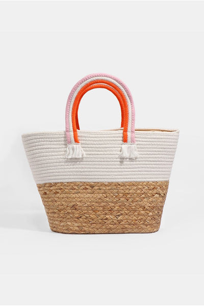 Beige - Mirabel Bag - Natural/White by Pia Rossini