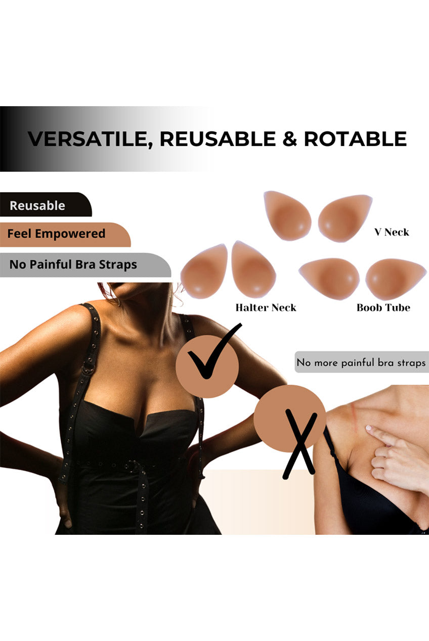 Premium 3D Invisible Sculpt, Lift And Go Adhesive Bra 5060821380069