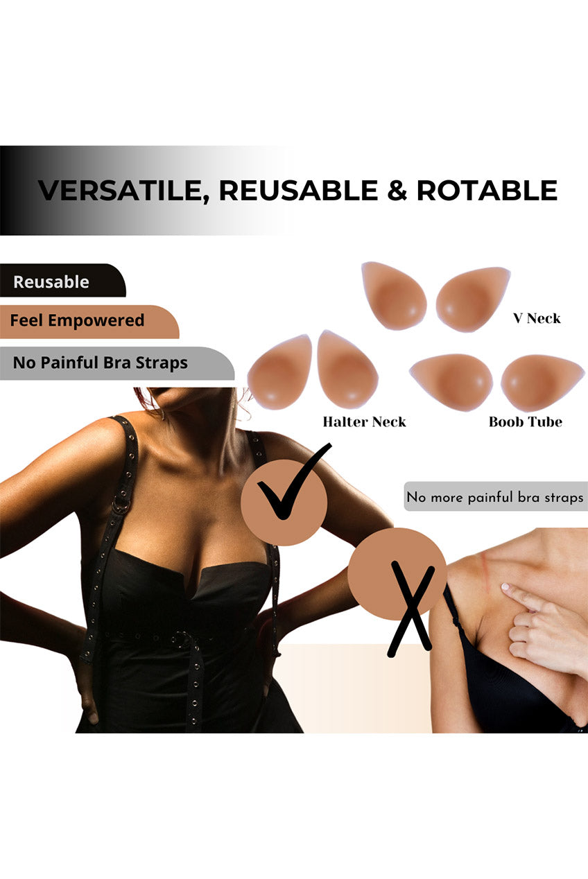 Premium 3D Invisible Sculpt, Lift And Go Adhesive Bra 5060821380052