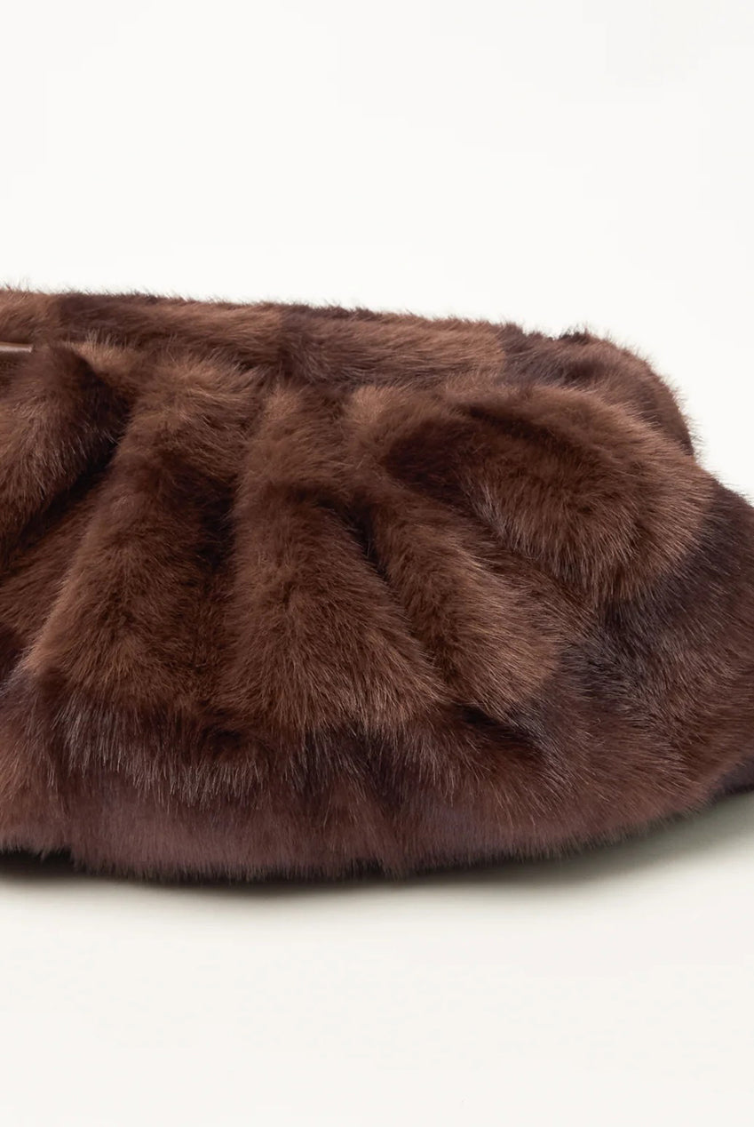 Faux Fur Chain Strap Shoulder Bag NB261305030