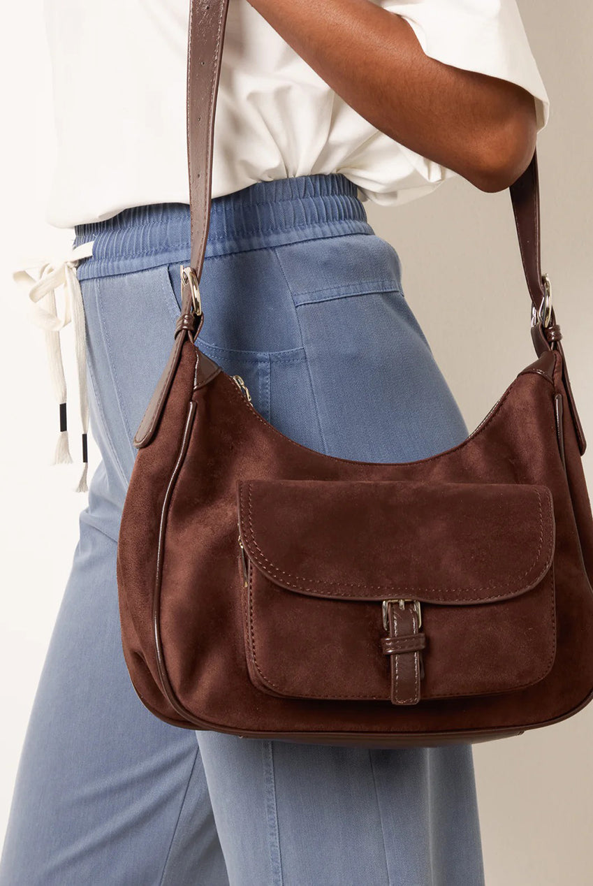 Suedette Adjustable Shoulder Bag NL258321030