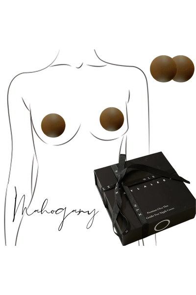 NudeMahogany - Premium Diverse Reusable Gender Free Ultra-Thin Nipple Cover by Naylaleex