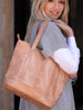 The Nador Tote Bag In Tan by Berber Leather